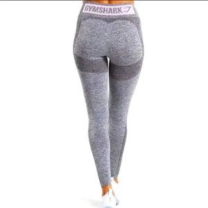 Gymshark Flex High Waisted Leggings- Grey/Pink- Small